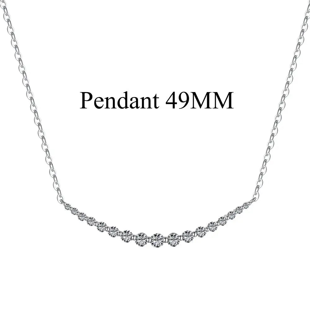 925 Sterling Silver 5A CZ Statement Chain Necklace product image 12