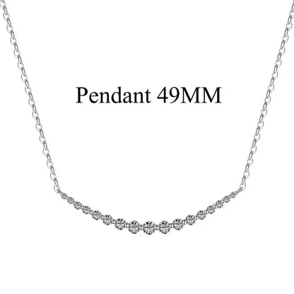 925 Sterling Silver 5A CZ Statement Chain Necklace product image 12
