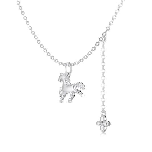 925 Silver Clover Pendant Necklace DY191916 product image 7