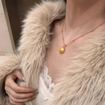 22K Gold Plated Fine Jewelry Fine Necklaces Fine Pendant Necklaces 925 Silver Portrait Necklace Personalized Customization