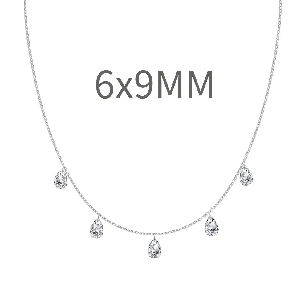 925 Silver Bridal Lariat Necklace DY191192 product image 9