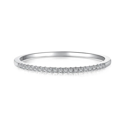 925 Sterling Silver CZ Minimalist Engagement Ring product image 7