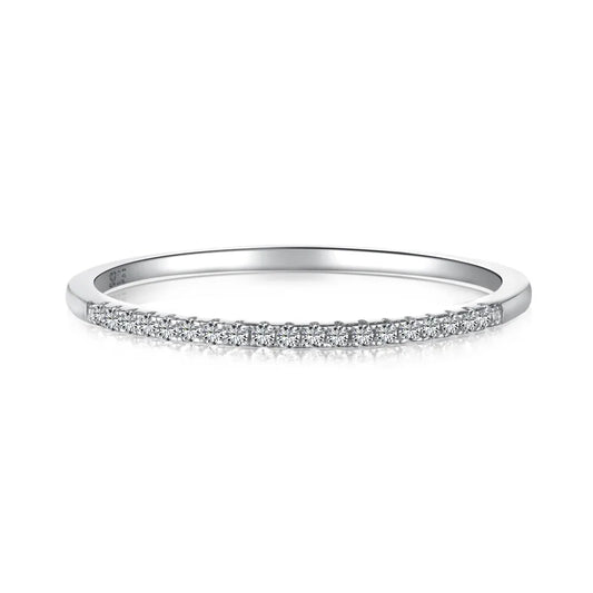 925 Sterling Silver CZ Minimalist Engagement Ring product image 7