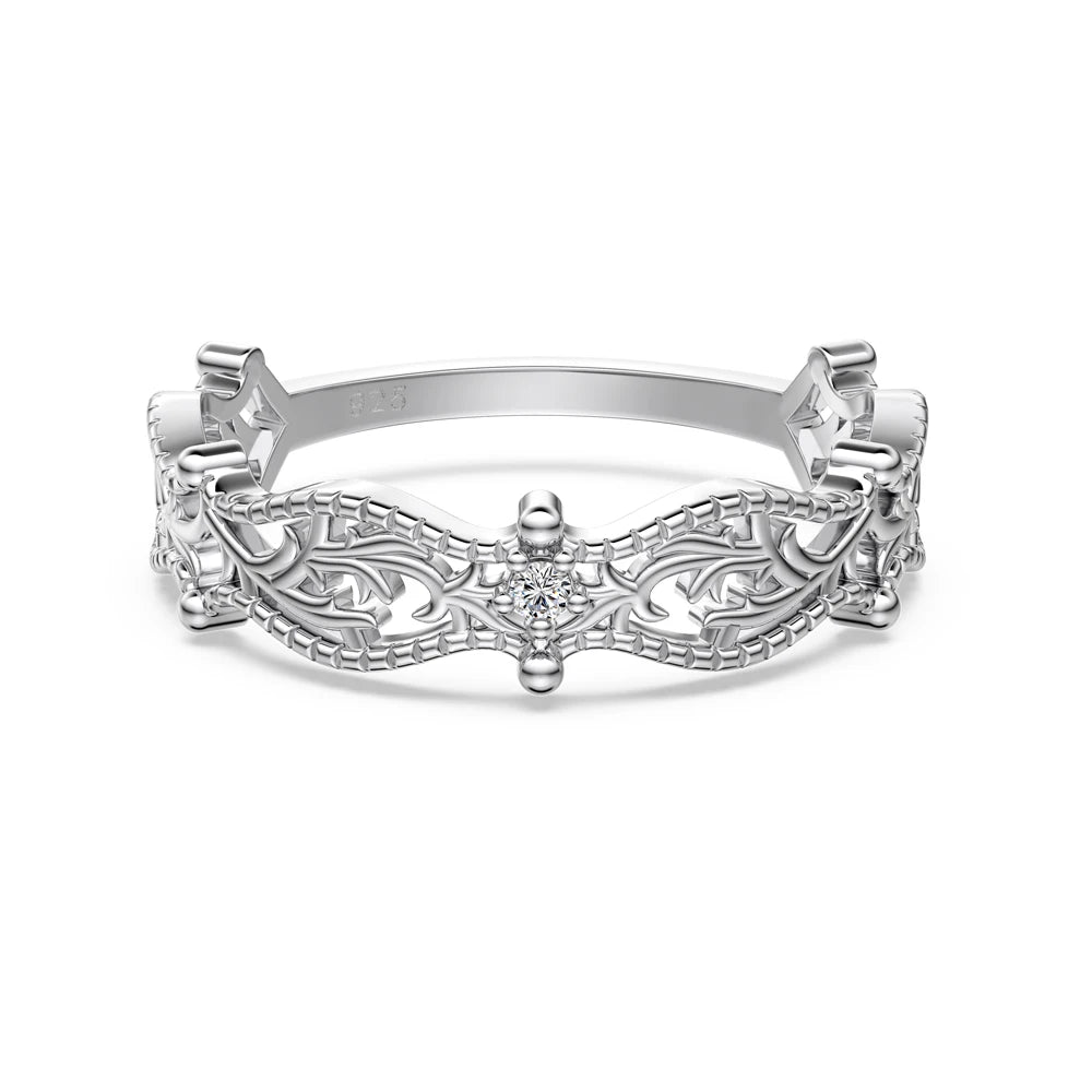 925 Sterling Silver 5A CZ Eternity Ring by KAKODIY