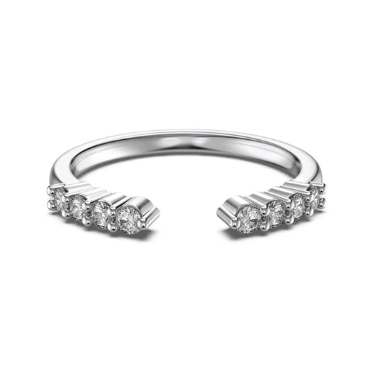 925 Sterling Silver Bridal Wedding Ring DY121360 product image 7