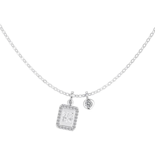 925 Sterling Silver 5A CZ Lariat Necklace by KAKODIY