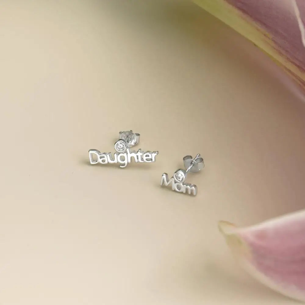 KAKODIY 925 Gorgeous Sterling Silver Stud Earrings with Zirconia Mother's Day Gold Plated Earrings - product image 3