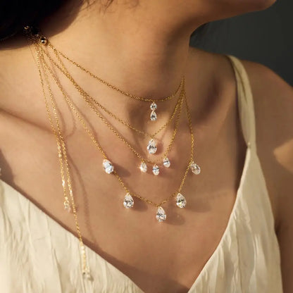 925 Silver Bridal Lariat Necklace DY191195 product image 4