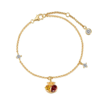 925 Sterling Silver CZ Minimalist Chain Bracelet product image 7