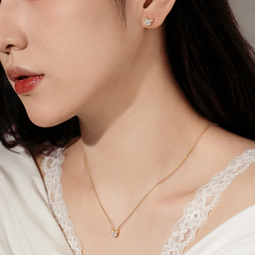 925 Silver 5A CZ Pendant Necklace DY191008 product image 4