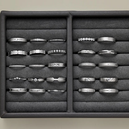 925 Sterling Silver CZ Personalized Wedding Ring product image 6