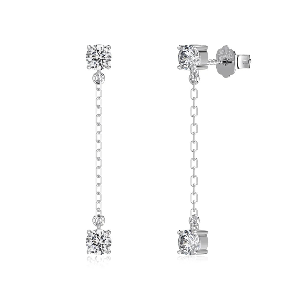 KAKODIY Elegant Design Boutique Fashion Jewelry 925 Sterling Silver 5A Cubic Zirconia Earrings Daily Accessories