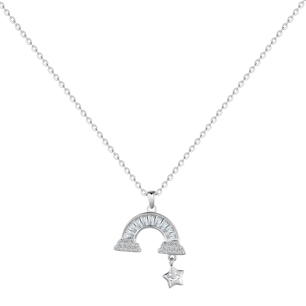 925 Sterling Silver Star Pendant Necklace by KAKODIY