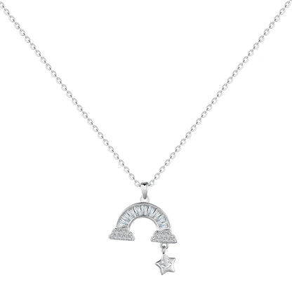 925 Sterling Silver Star Pendant Necklace by KAKODIY