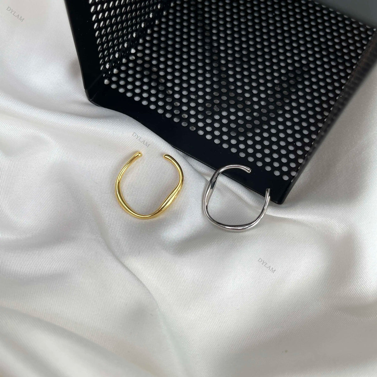 925 Silver Minimalist Adjustable Ring DY120073 product image 3
