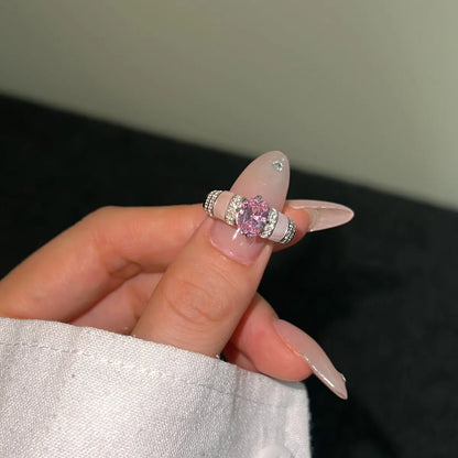925 Sterling Silver CZ Vintage Ring DY121134 product image 2