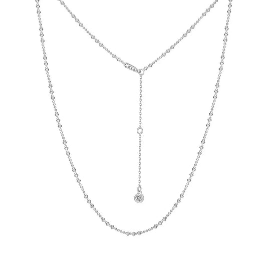 925 Silver Minimalist Chain Necklace DY191364 product image 8