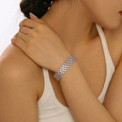 925 Sterling Silver CZ Vintage Tennis Bracelet product image 6