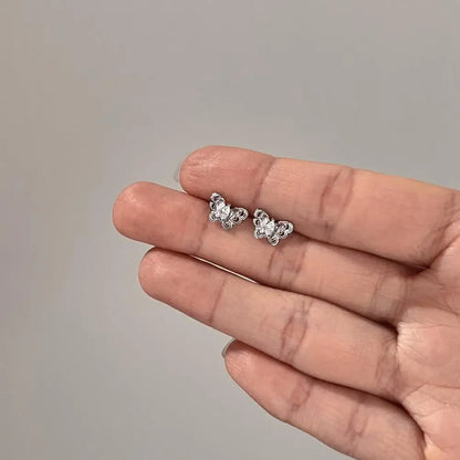 KAKODIY Personalized Creative Design 22K Gold Plated 925 Sterling Silver Butterfly Stud Earrings - product image 4