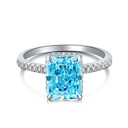 925 Silver CZ Minimalist Engagement Ring DY120099 product image 17