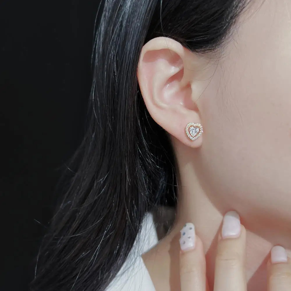 KAKODIY Multi-Wear Luxury Jewelry Earrings Fashion 925 Sterling Silver Ladies Heart Earrings - product image 6