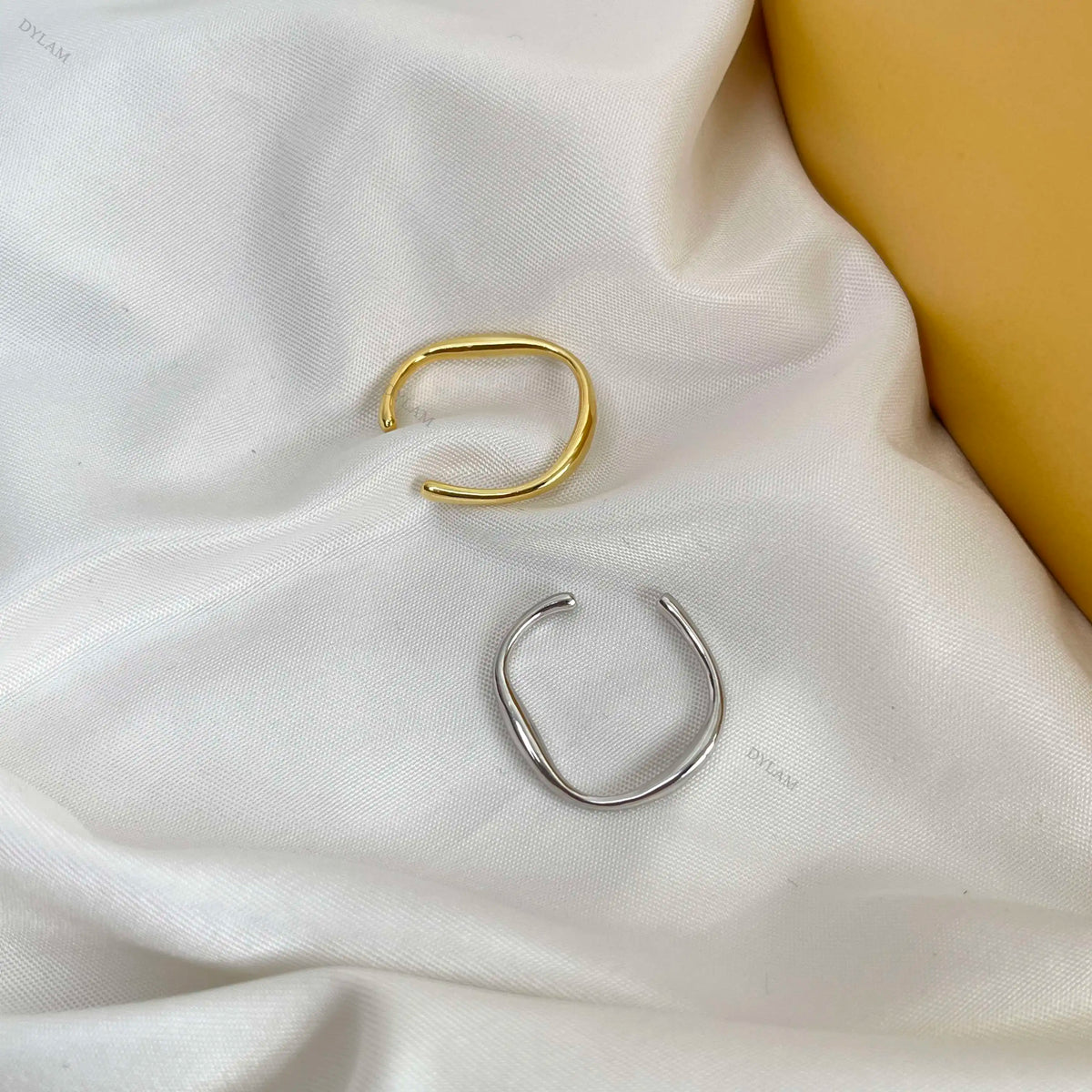 925 Silver Minimalist Adjustable Ring DY120073 product image 2