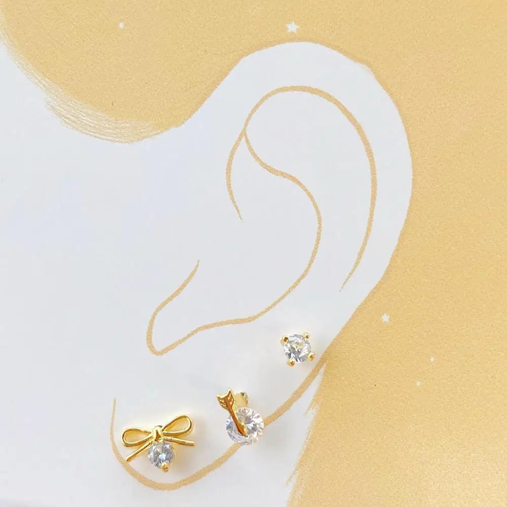 KAKODIY Best Sellers 18K Gold Plated Heart Earrings Accessories Women Engagement Silver 925 Stud Earrings Set - product image 6