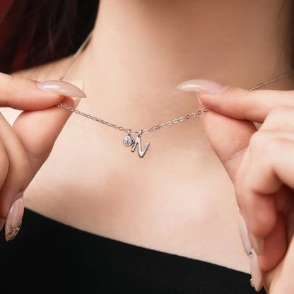 925 Silver Heart 5A CZ Pendant Necklace DY191887 product image 4