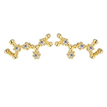 KAKODIY Sagittarius Stud Earrings 2021 Zircon 925 Sterling Silver Earrings For Women Luxury Earrings Fashion - product image 1