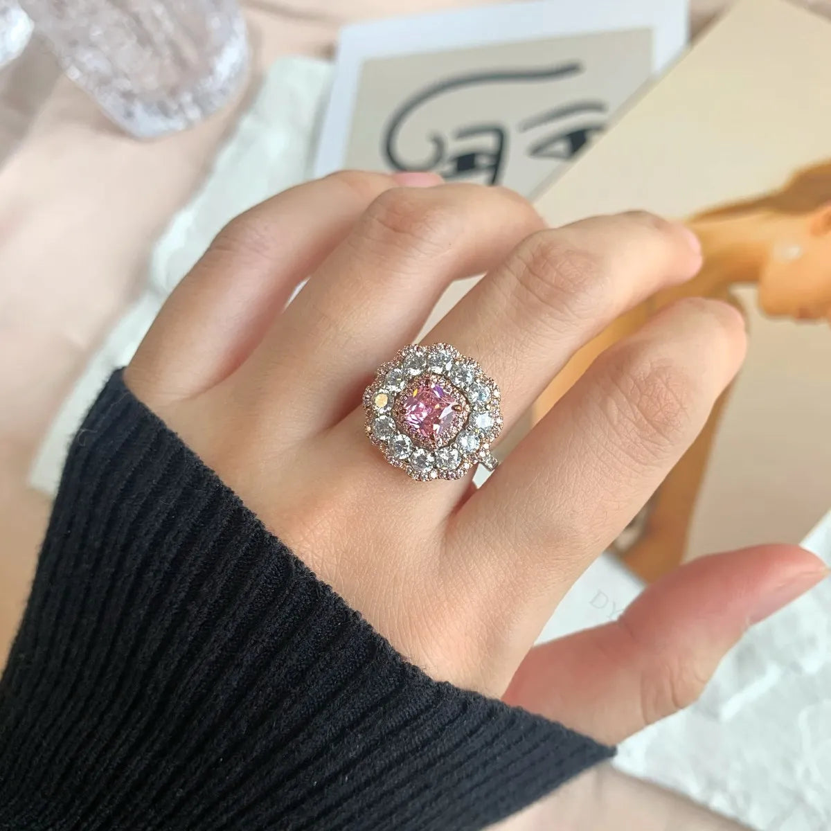 925 Sterling Silver Sapphire CZ Wedding Ring product image 5