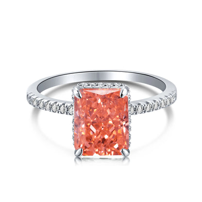 925 Silver CZ Minimalist Engagement Ring DY120099 product image 8