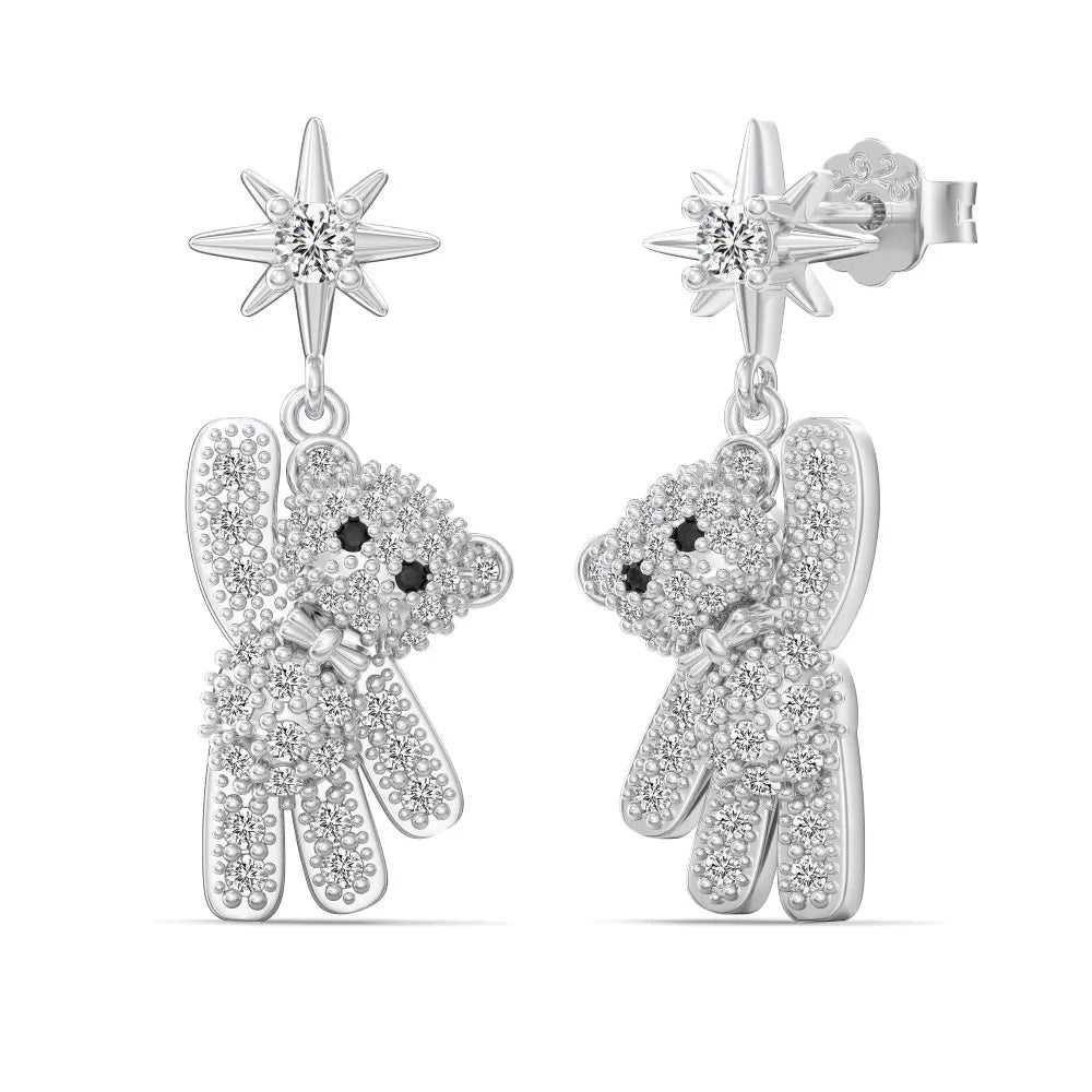 KAKODIY Personalized Creative Design 14K Gold Plated 925 Sterling Silver Earrings