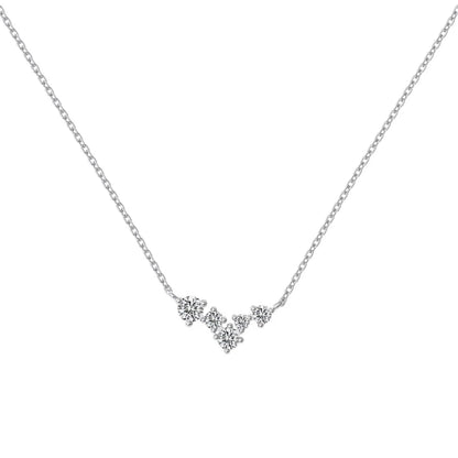 Factory Direct Sales Custom Cz Zirconia 18K Gold Plated Necklace High Quality Sterling Silver 925 Star Necklaces for Women