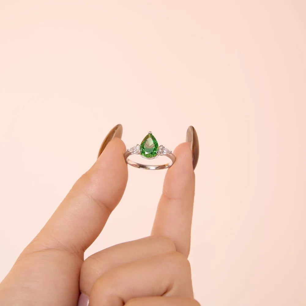 925 Sterling Silver CZ Vintage Cocktail Ring product image 4