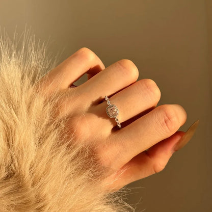 Fine Top Jewellery Supplier Non Tarnish S925 Silver Square 8A Iced Out Cut Zirconia Wedding Band Bridal Party Jewelry Ring