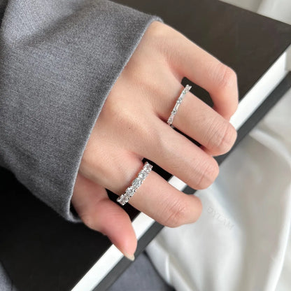925 Sterling Silver CZ Engagement Ring DY120077 product image 3