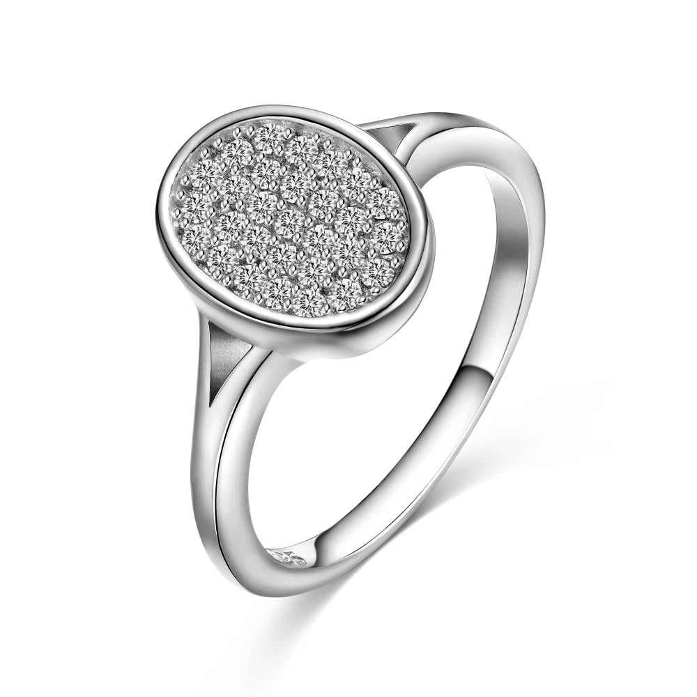 925 Silver 5A CZ Personalized Ring DY121539 product image 7