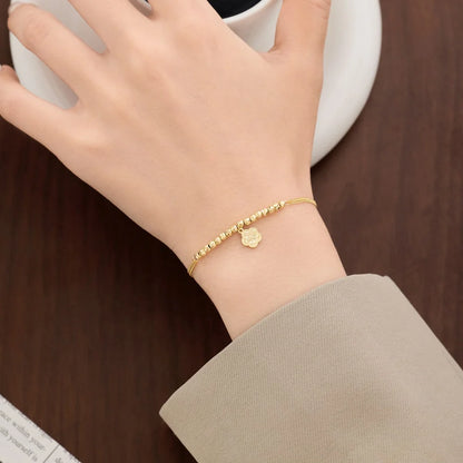 925 Sterling Silver Flower Statement Bangle product image 6