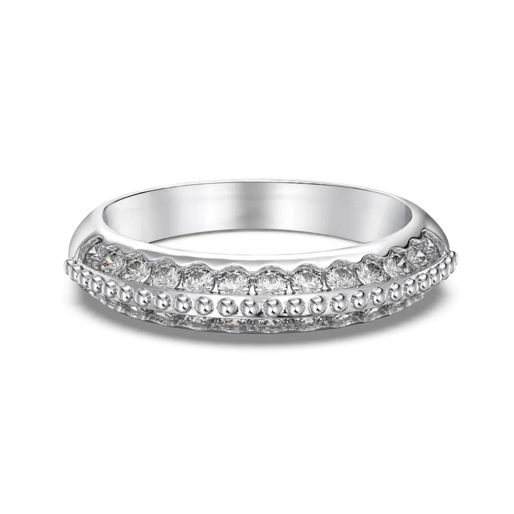 925 Sterling Silver CZ Statement Engagement Ring product image 7