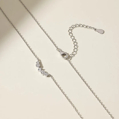 Hot Selling 18K Gold Plated S925 Sterling Silver Necklace Cz Cubic Zircon Star Round Irregularity Charm Necklaces Jewelry