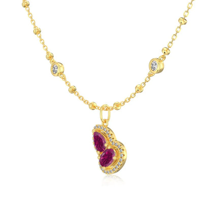 925 Silver 5A CZ Pendant Necklace DY191904 product image 8