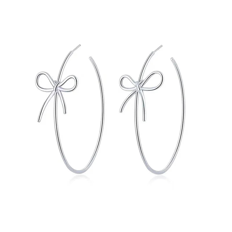 KAKODIY Fashion Accessories Cute Design Girl Earrings Bra Platinum Plated Large Round Fine Butterfly Earrings Women