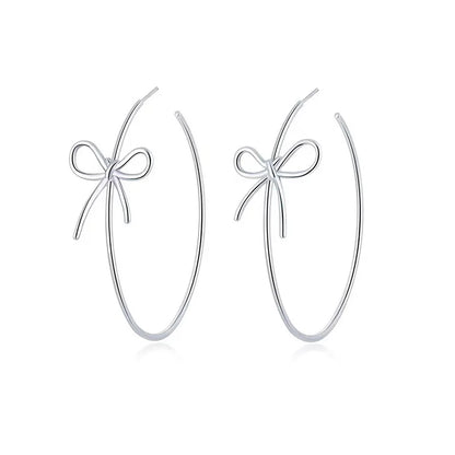 KAKODIY Fashion Accessories Cute Design Girl Earrings Bra Platinum Plated Large Round Fine Butterfly Earrings Women