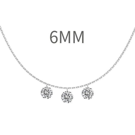925 Silver CZ Bridal Pendant Necklace DY191193 product image 9