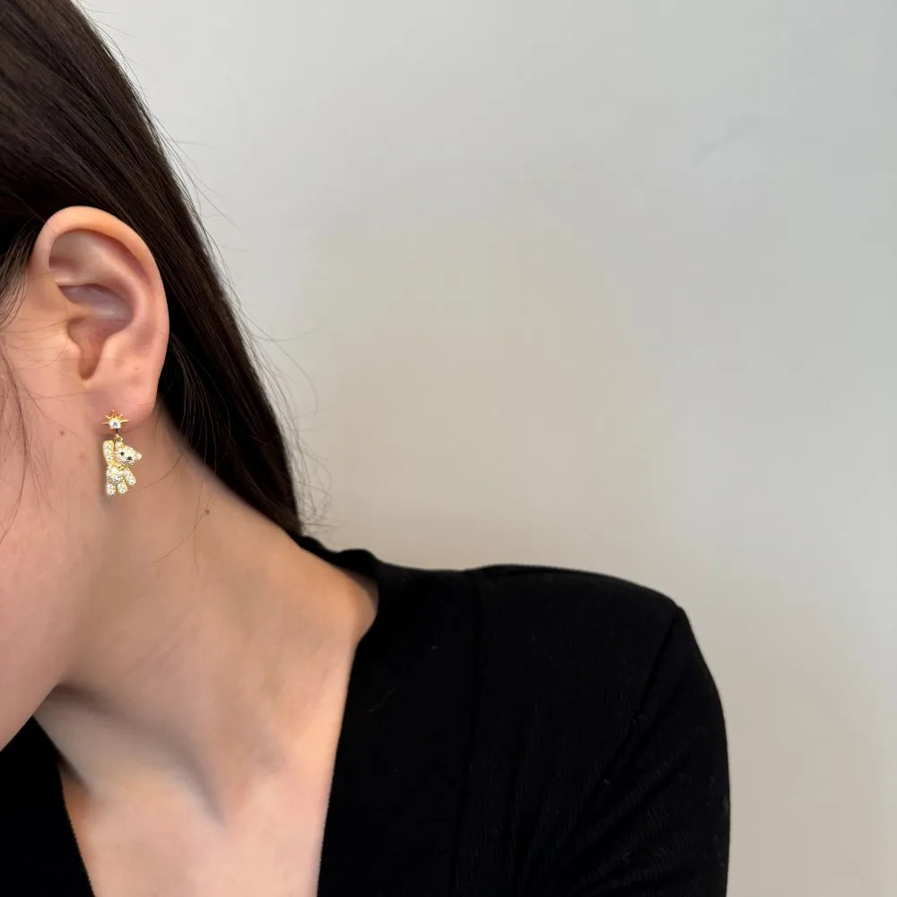 KAKODIY Personalized Creative Design 14K Gold Plated 925 Sterling Silver Earrings - product image 4
