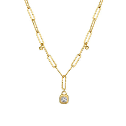 925 Silver 5A CZ Pendant Necklace DY191591 product image 7