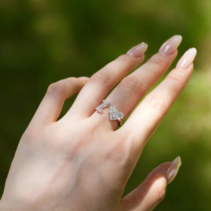 925 Sterling Silver Heart Initial Z Ring for Women A-Z 26 Letter Initial Rings Stackable Rings for Women Jewelry Gifts