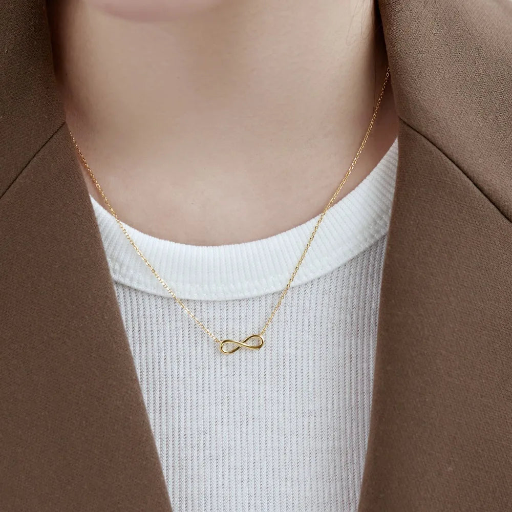 925 Sterling Silver Infinity Lariat Necklace product image 4