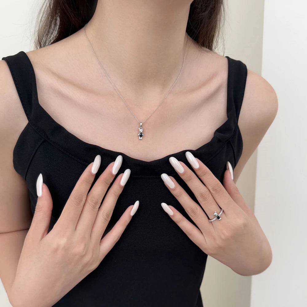 925 Silver 5A CZ Dainty Pendant Necklace DY190943 product image 5
