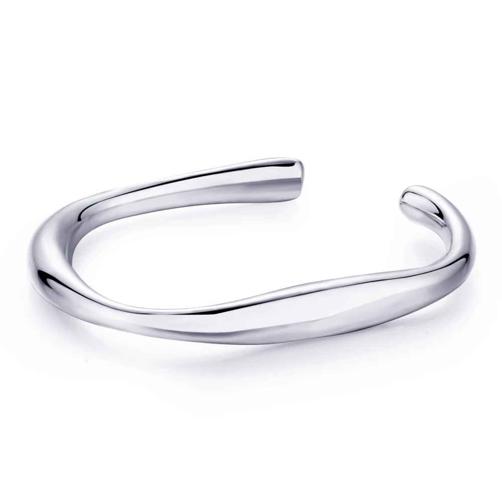 925 Silver Minimalist Adjustable Ring DY120073 product image 6